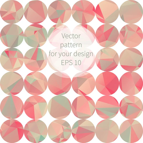 Círculos e triângulos abstratos — Vetor de Stock