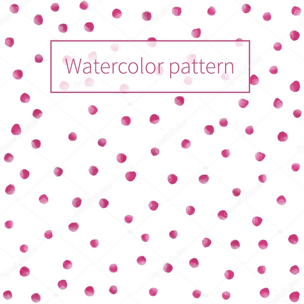 Watercolor dots background