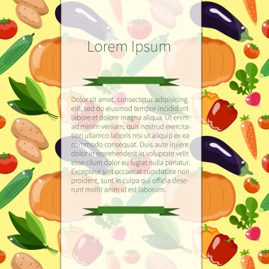 Sebze sarı arka plan