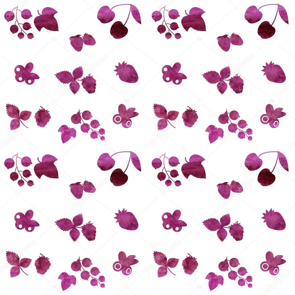 Berries pattern background Stock Vector Image by ©dreamcat 68350471