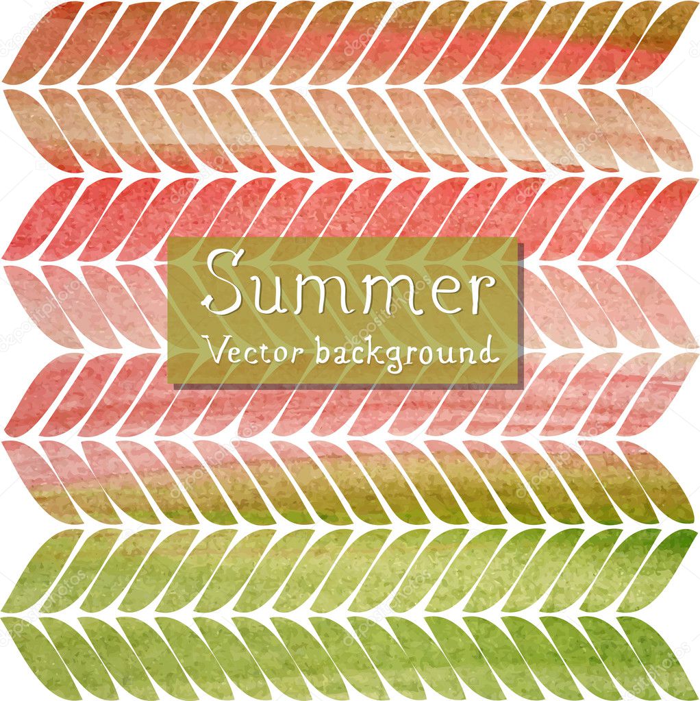 Red and green watercolor pattern
