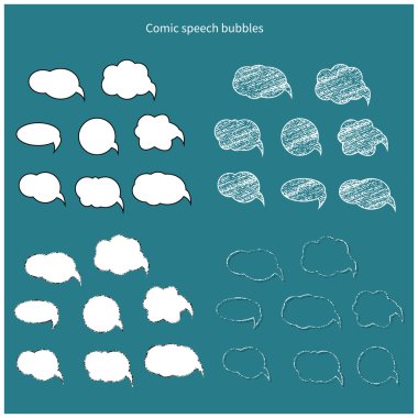 Tebeşir konuşma balonları