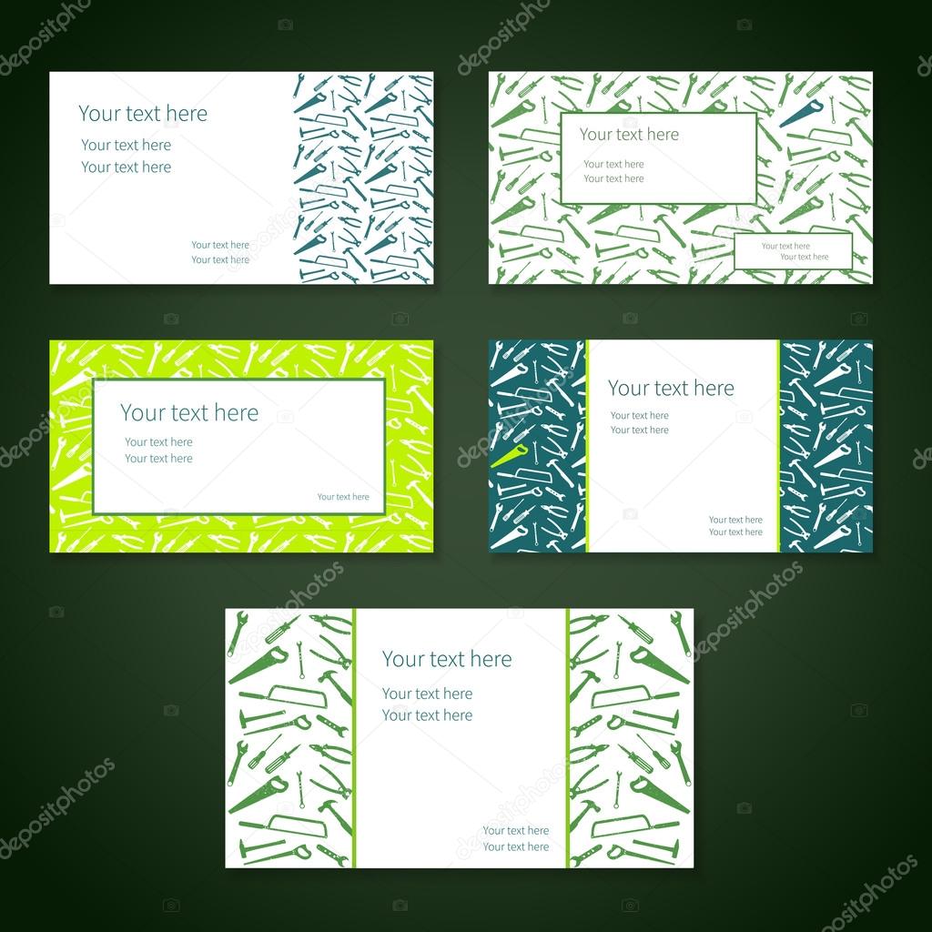 Set of business cards