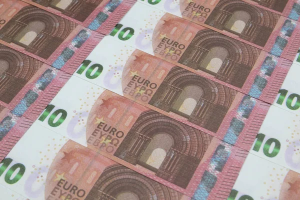 Billets en euros fond. Monnaie de l'Union européenne. Modèle 10 Euro — Photo