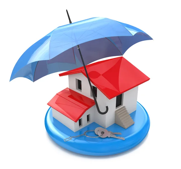 Dům pojištění majitele domů ochrana před hypoteční úroky krysa — Stock fotografie