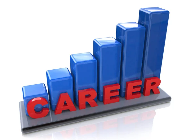 Chart career success. Ladder of Career — Stock Photo, Image