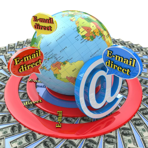 Email direct marketing. Communication concept — Stock Photo, Image