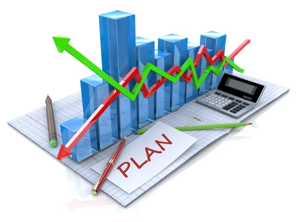 Geschäftsstrategieplanung als Konzept — Stockfoto