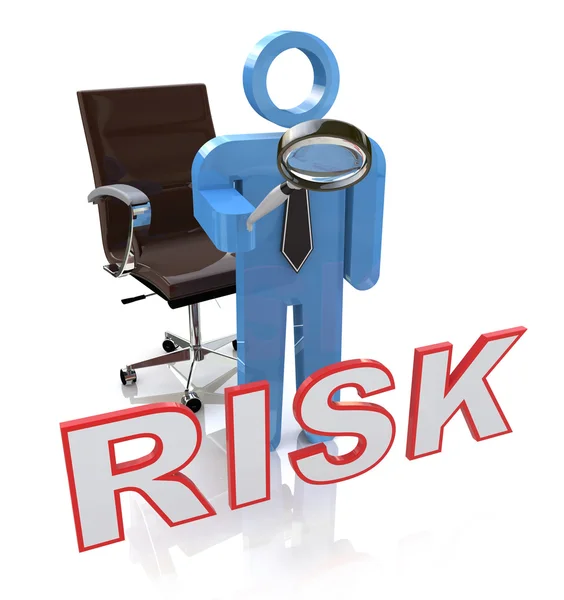 Risky Character Showing Dangerous Hazard Or Risk — Stock Photo, Image