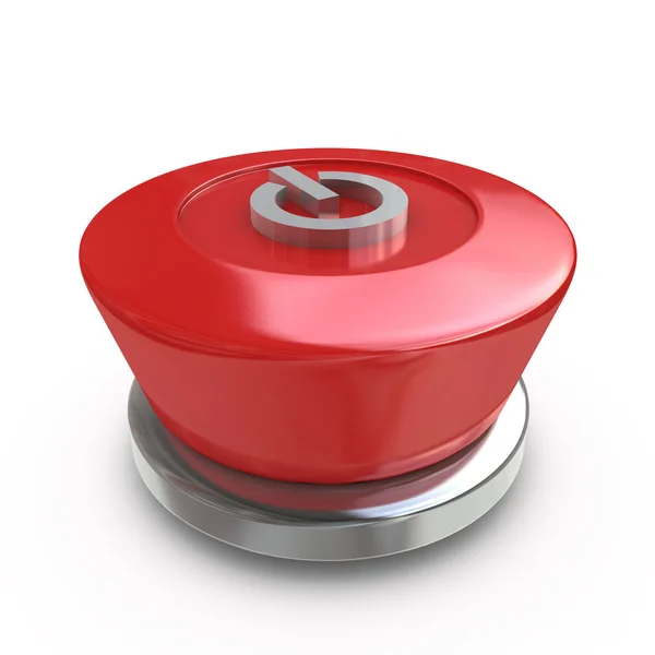 Red power button — Stock Photo, Image