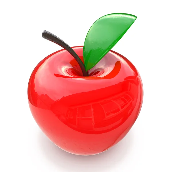 Manzana de cristal rojo —  Fotos de Stock