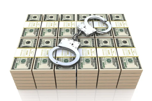 Para, iş güvenlik kavramı üzerinde kelepçe