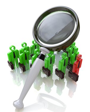 Büyüteç ve insanlar