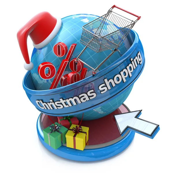 Concept of Christmas online shopping — Stock Photo, Image