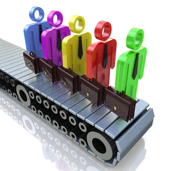 3D grup insan - iş için farklı uzmanları