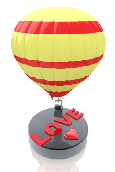 Ballon met het woord Love - Valentijnsdag concept — Stockfoto