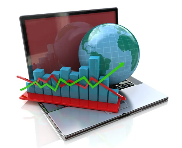 Globale analyse in het bedrijfsleven — Stockfoto