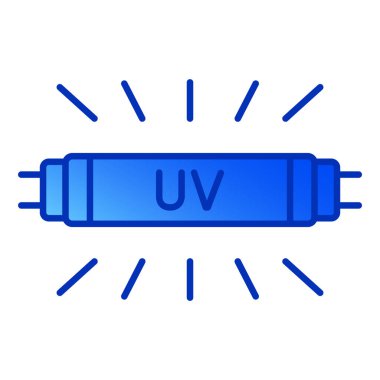 Bakteriyel ultraviyole lamba. Ev, klinik ve hastane için tıbbi antimikrobik cihaz. Ultraviyole ışık dezenfekte lambası. Ultraviyole mikroplu radyasyon. Ultraviyole ışığı. Vektör