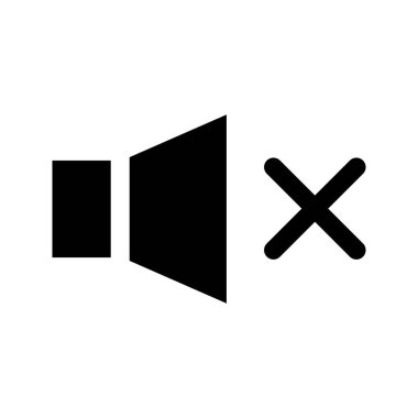 Hoparlör kapalı, yuvarlak simge. Sessiz ol. Yasak ses. Web sitenizin tasarımı, logosu, uygulaması, UI, webinar, görüntülü sohbet, seçimi için hoparlör simgesi. Vektör illüstrasyonu