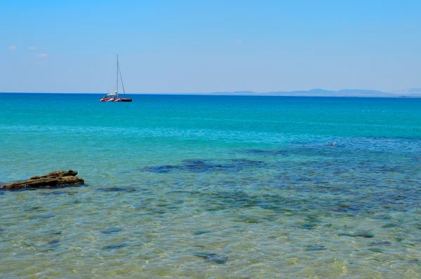 Вид на тунисское море — стоковое фото
