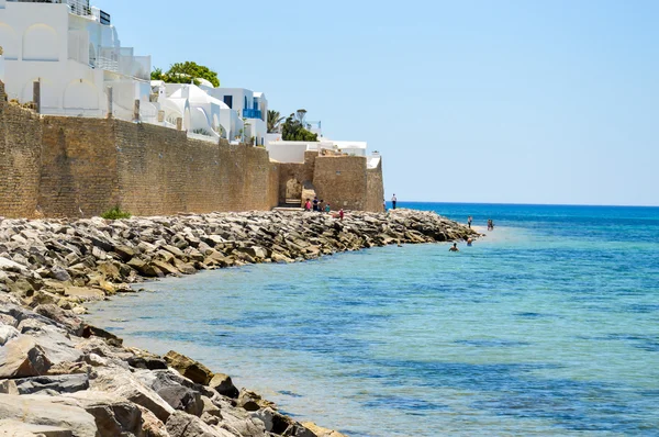 Küstenlinie von Hammamet in Tunesien — Stockfoto