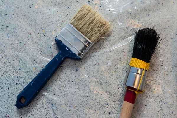 Two paint brushes — Stock Photo, Image