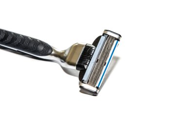 Beyaz izole jiletle tıraş