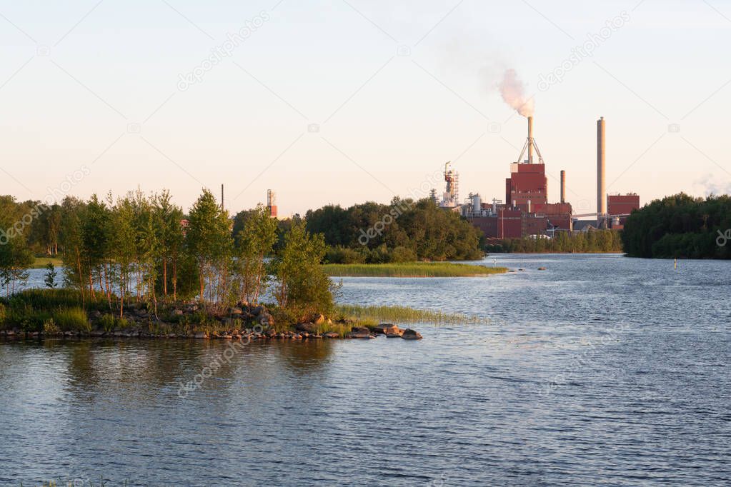 Power plant in Oulu, Finland
