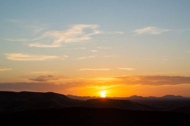 Sahra, Fas 'ta gün batımı