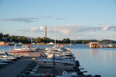 Kuopio marina, Finland clipart