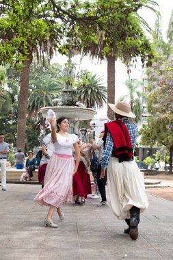 Tango dancing in Salta, Argentina