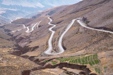 Road from Purmamarca to Salinas Grandes, Argentina