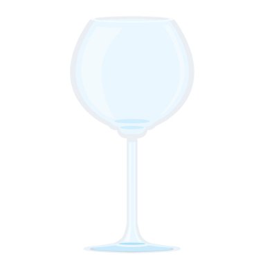 Beyaz arkaplan illüstrasyon vektörüne izole edilmiş şampanya kadehi ve şarap kadehi