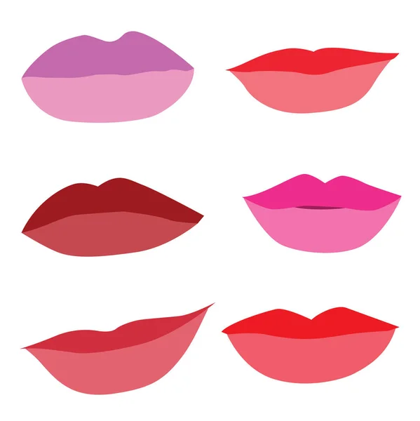 Mouth Lips Close Design Element Isolated Collection Stylish Colorful Different — Stock Photo, Image