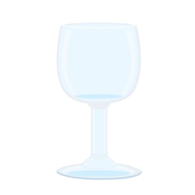 Beyaz arkaplan illüstrasyon vektörüne izole edilmiş şampanya kadehi ve şarap kadehi