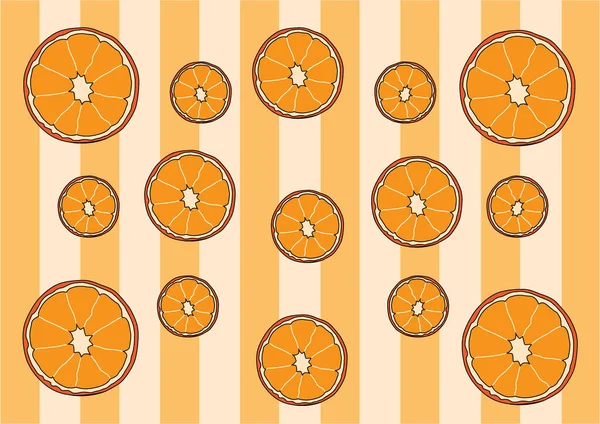 Orange Wrapping Paper Wale Design Pattern Background Illustration Vector — Stock Photo, Image
