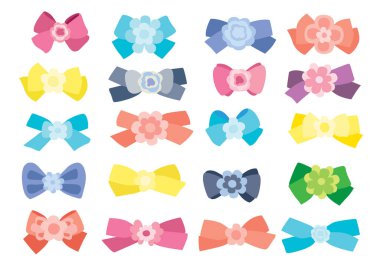 yay rengi tasarımı ve beyaz arkaplan çizim vektöründe çok renkli yay 