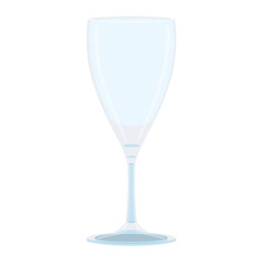 Beyaz arkaplan illüstrasyon vektörüne izole edilmiş şampanya kadehi ve şarap kadehi