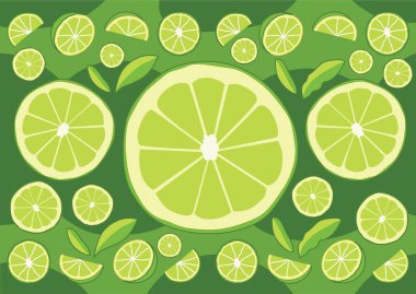 Limon ambalaj kağıdı ve Galler Tasarım arımlı arkaplan illüstrasyon vektörü