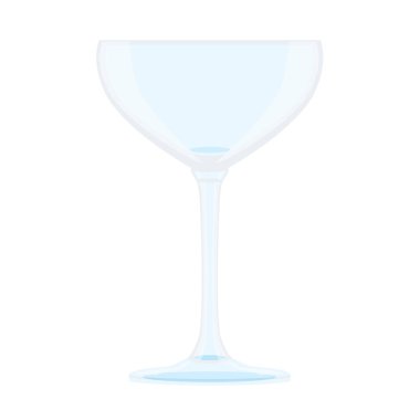 Beyaz arkaplan illüstrasyon vektörüne izole edilmiş şampanya kadehi ve şarap kadehi