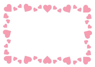 Beyaz arkaplan çizim vektöründe kalp tasarımı yaratıcı