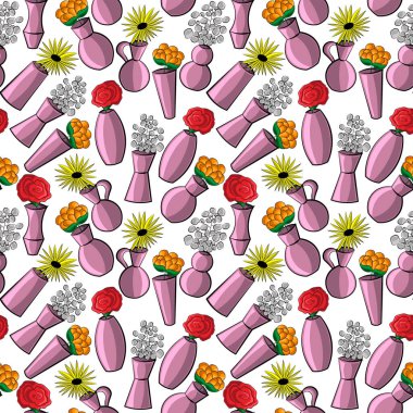 Kusursuz vektör deseni. Giysi ve eşya tekstil ürünleri, kağıt ürünleri, ambalaj kağıdı, duvar kağıdı, dekor, defter, iç ve arka plan gibi sosyal ağlar için kullanılabilir..