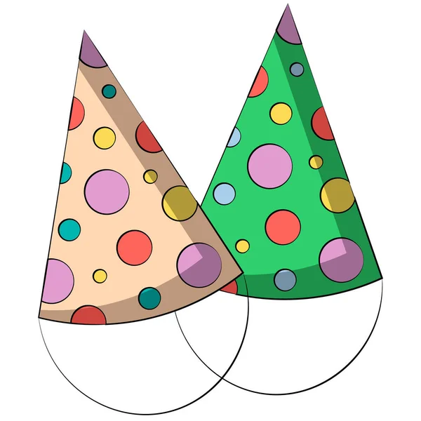 Single element Holiday Cap. Tekening illustratie in kleur — Stockvector