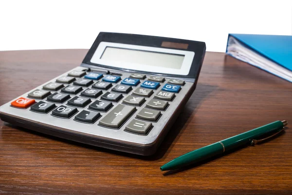 hesap makinesi ve kalem 