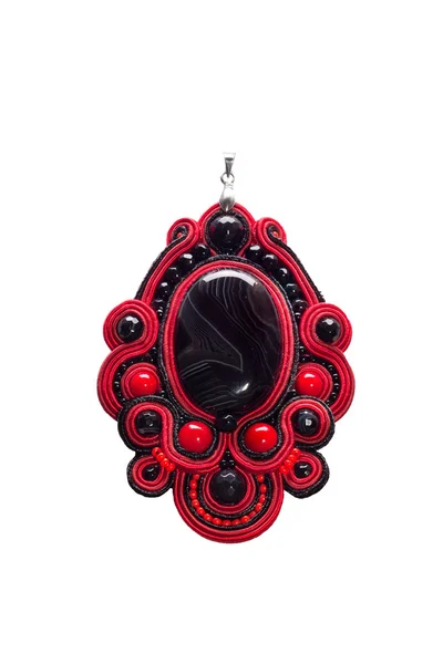 Pendant with black stone — Stock Photo, Image