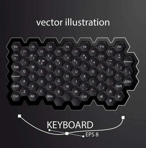 Teclado — Vetor de Stock