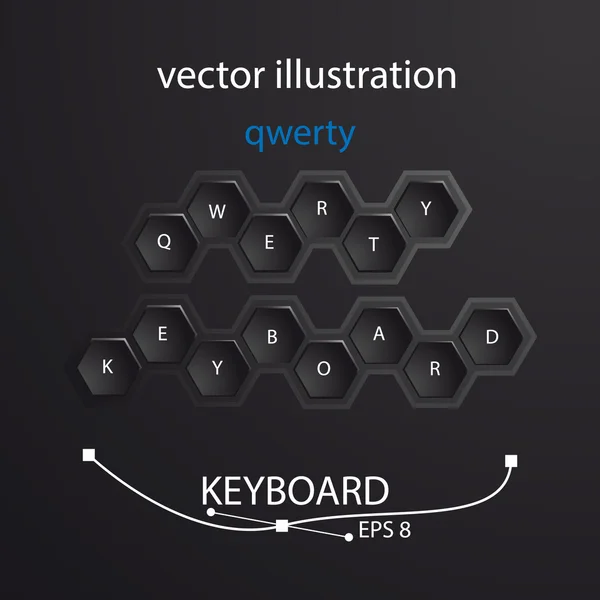 Teclado — Vetor de Stock