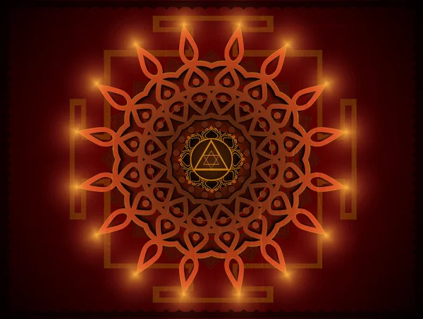 Yantra 여신 락 쉬 미와 — 스톡 벡터