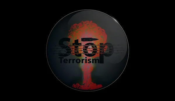 Illustration stop terrorism Royalty Free Stock Vectors