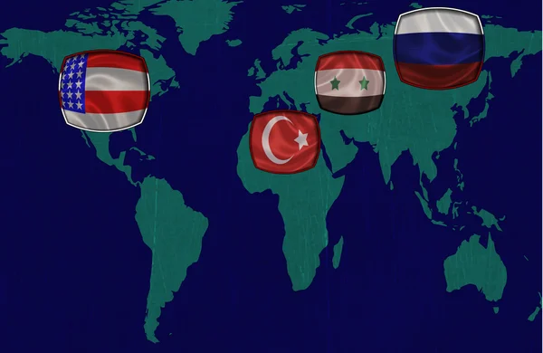 Rusya, Suriye, ABD, Türkiye